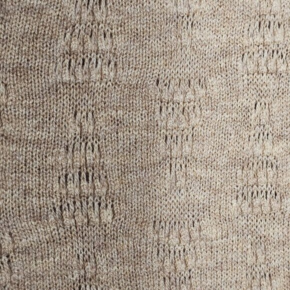 Sundance Womens Long Beige Lambswool & Acrylic Open Front Cardigan Sweater L - Picture 5 of 7